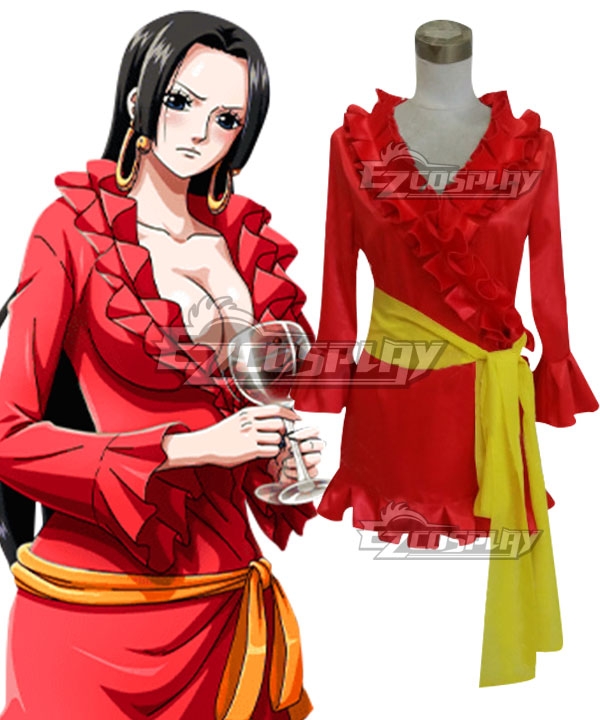 One Piece Boa Hancock Red Pajamas Cosplay Costume