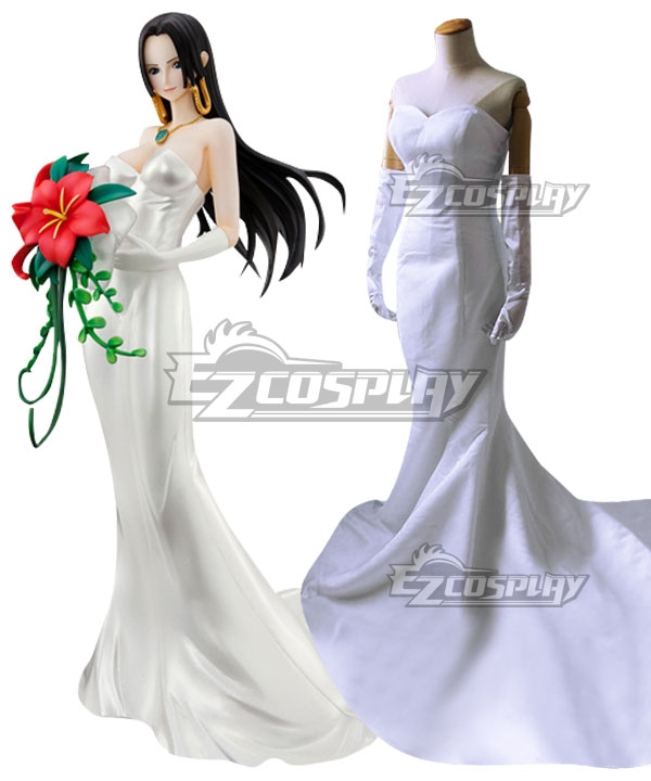 One Piece Boa Hancock Wedding Dress Cosplay Costume