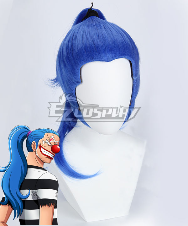 One Piece Buggy Blue Cosplay Wig