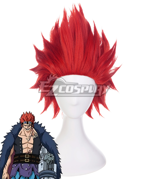 One Piece Eustass Kid Red Cosplay Wig