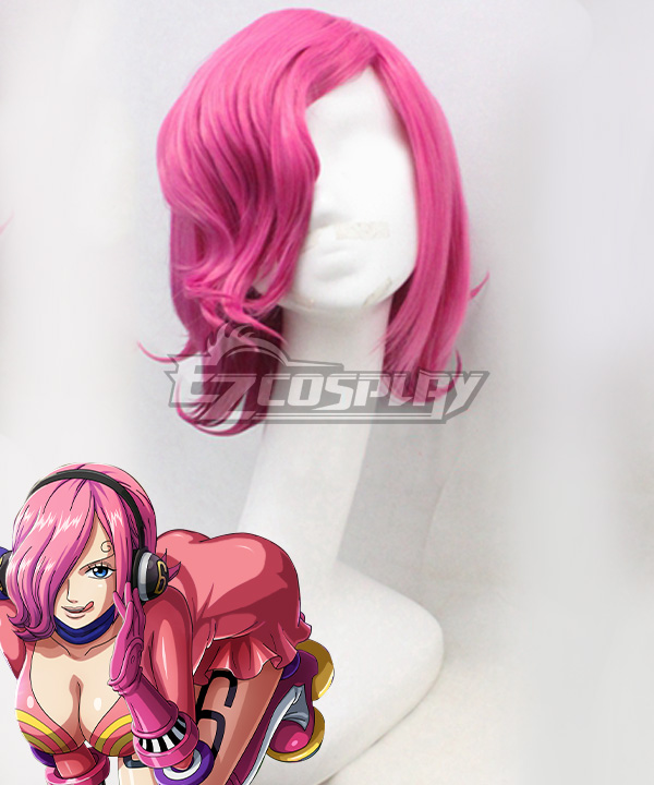 One Piece  Germa 66  Vinsmoke Reiju Pink Cosplay Wig
