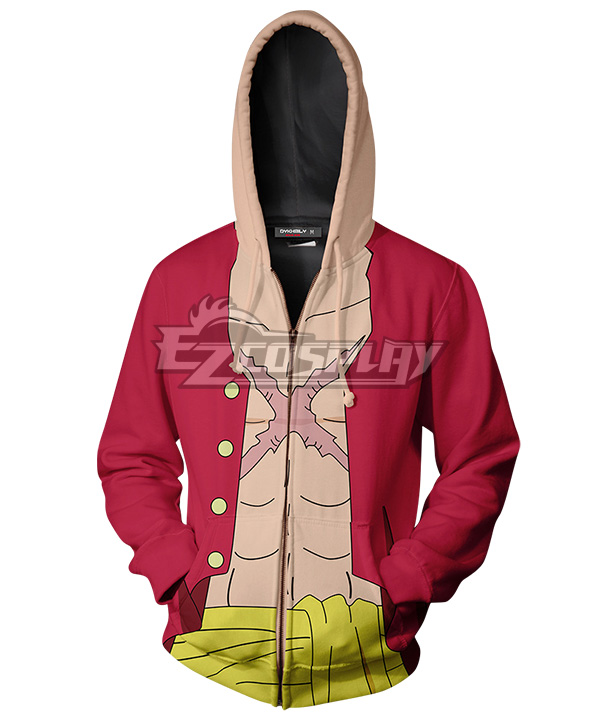One Piece Monkey D Luffy 2 Years Hoodie Cosplay Costume