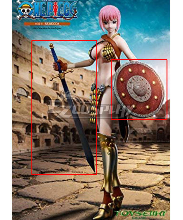 One Piece Rebecca Sword Shield Cosplay Weapon Prop