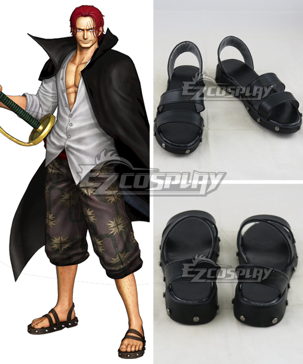 One Piece Shanks Black Cosplay Shoes