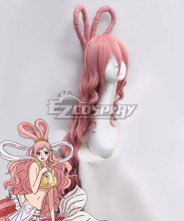 One Piece Shirahoshi Mermaid Princess Mermaid Pink Cosplay Wig