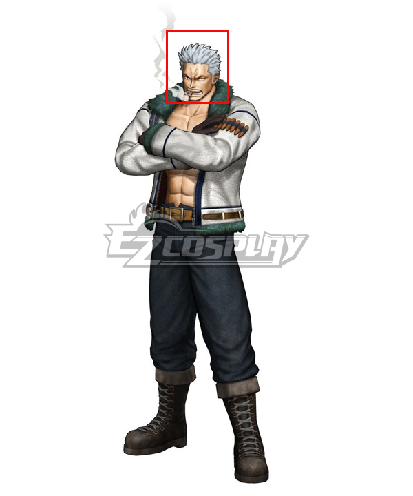 One Piece Smoker Silver Cosplay Wig