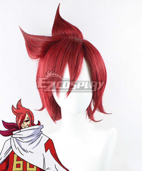 One Piece Vinsmoke Ichiji Red Cosplay Wig