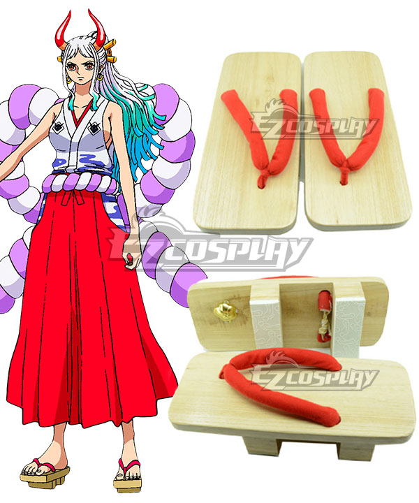 One Piece Yamato Brown Cosplay Shoes