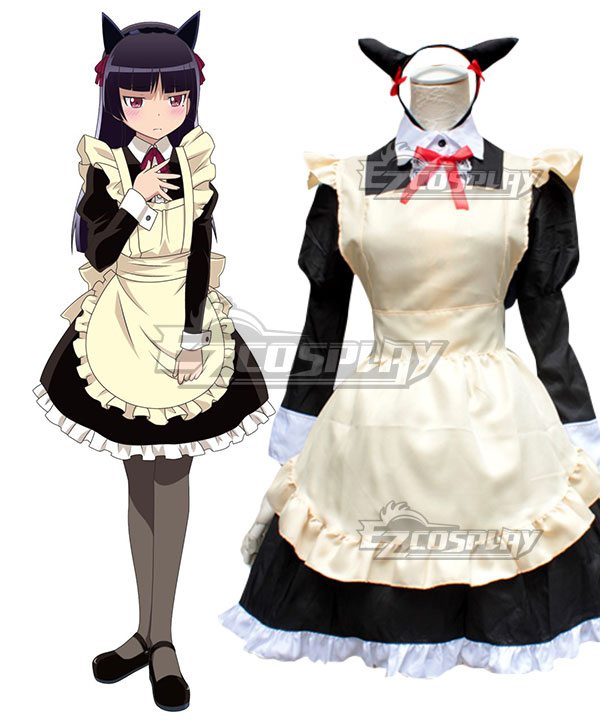 Oreimo My Little Sister Can't Be This Cute Ruri Goko Maid Cosplay Costume