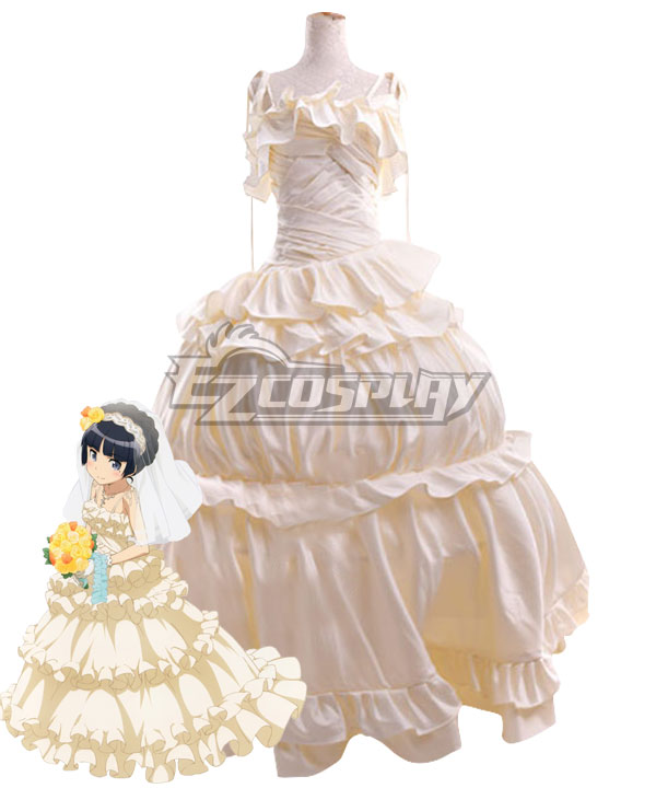 Oreimo My Little Sister Can't Be This Cute Ruri Goko Wedding Cosplay Costume