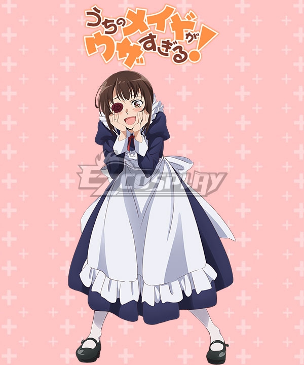 Our Maid is Way Too Annoying Uchi no Meido ga Uzasugiru Tsubame Kamoi Cosplay Costume