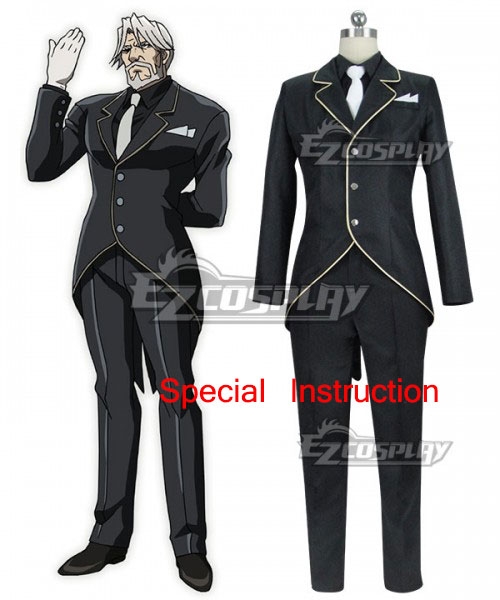 Overlord Sebas Tian Cosplay Costume Cosplay Costume - Special Instruction