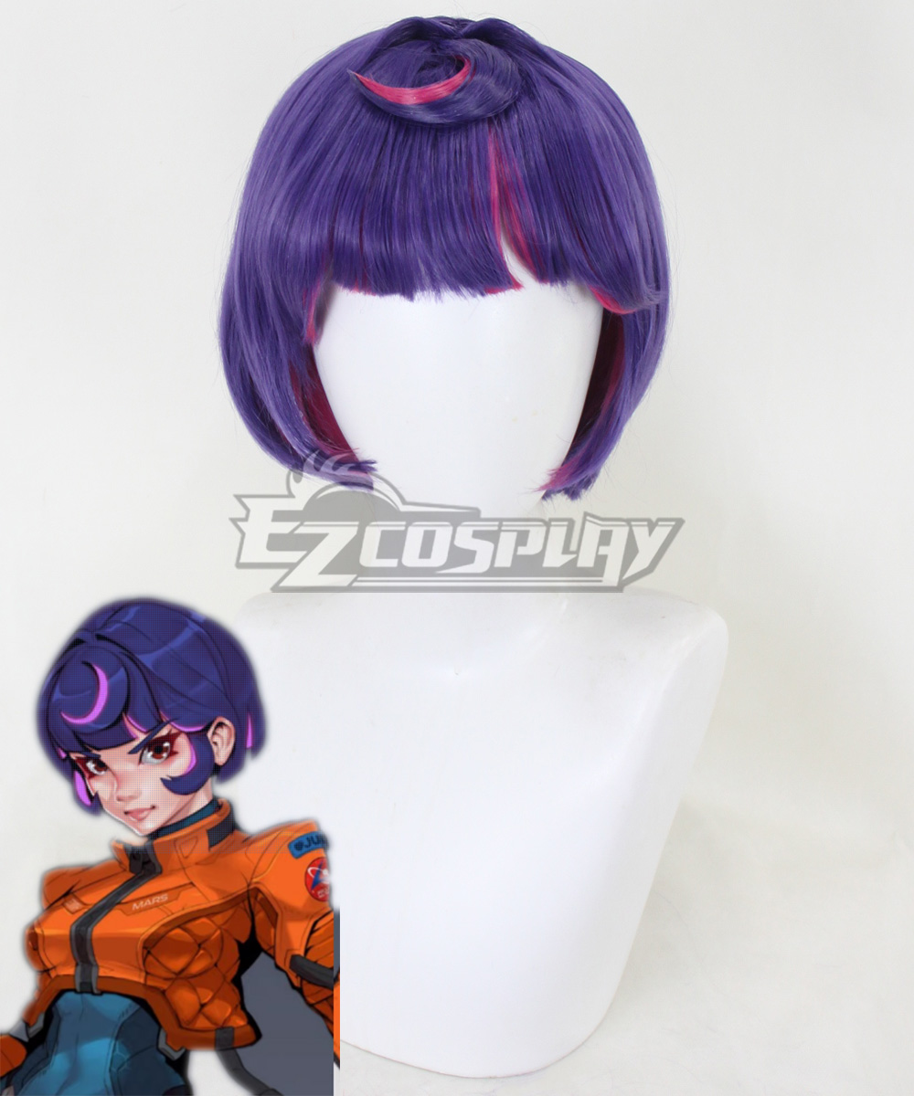 Overwatch 2 OW2 Juno Purple Cosplay Wig