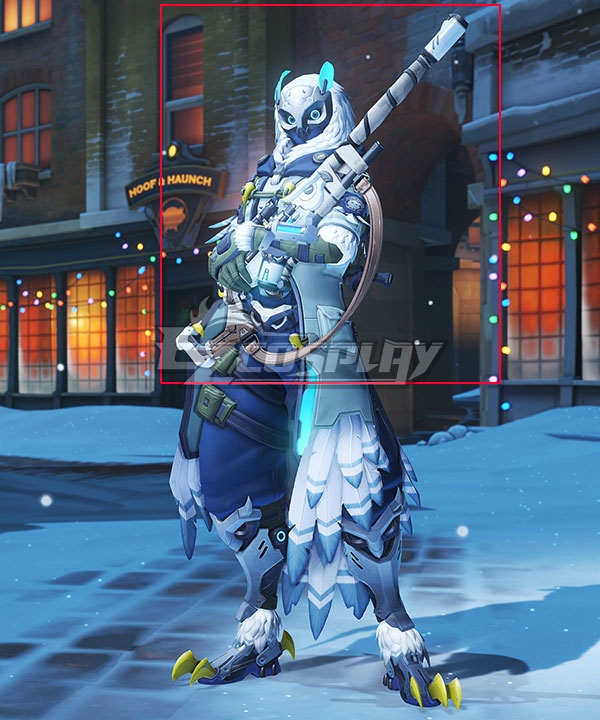 

Overwatch OW Ana Amari Snow Owl Skin Gun Cosplay Weapon Prop
