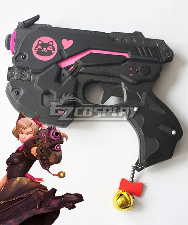 

Overwatch OW Black Cat D.Va Dva Hana Song Skin Gun New Cosplay Weapon Prop