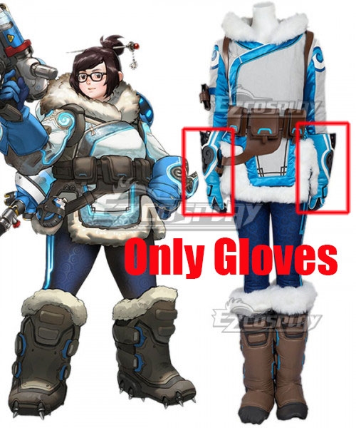 Overwatch OW Dr. Mei Ling Zhou Gloves Cosplay Accessory Prop