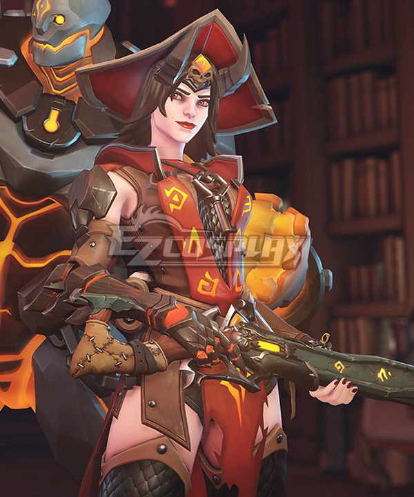 

Overwatch OW Halloween Terror 2019 Warlock Ashe Cosplay Costume
