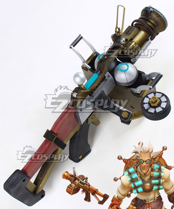 

Overwatch OW Junkrat Jamison Fawkes Dr. Junkenstein Gun Cosplay Weapon Prop