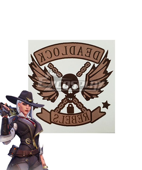 Overwatch OW New Hero Ashe Tattoo Sticker Cosplay Accessory Prop