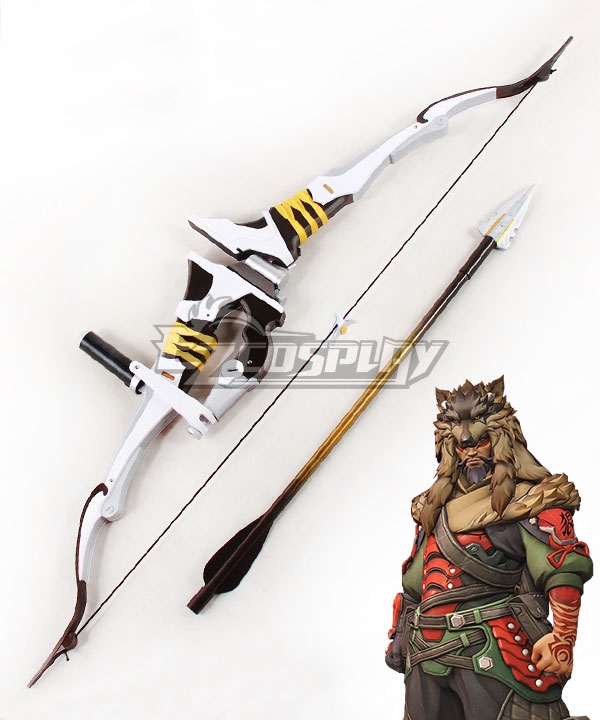 Overwatch OW Shimada Hanzo Lone Wolf Bow And Arrow Cosplay Weapon Prop