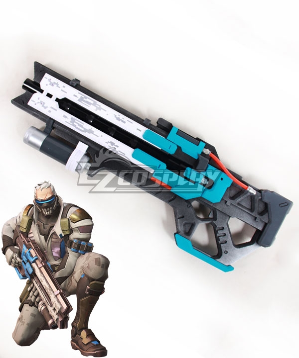 Overwatch OW Soldier 76 John Jack Morrison Bone Gun Cosplay Weapon Prop