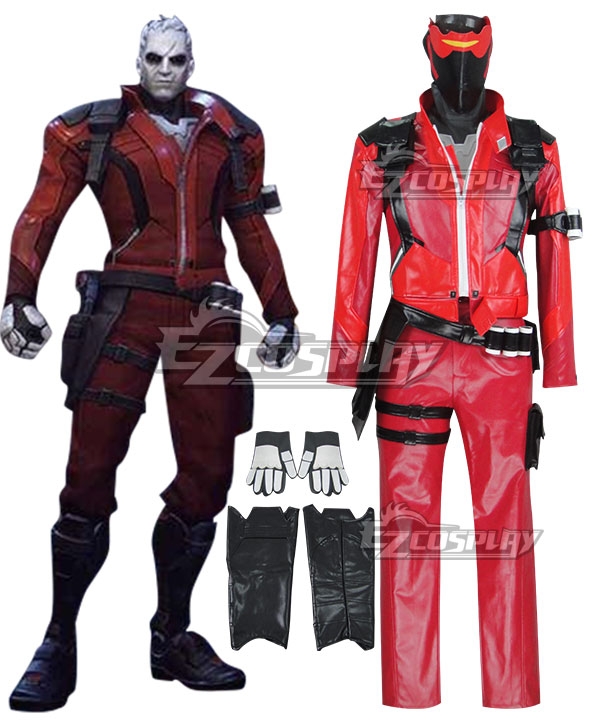 Overwatch OW Soldier 76 Red Halloween Immortal Skin Cosplay Costume