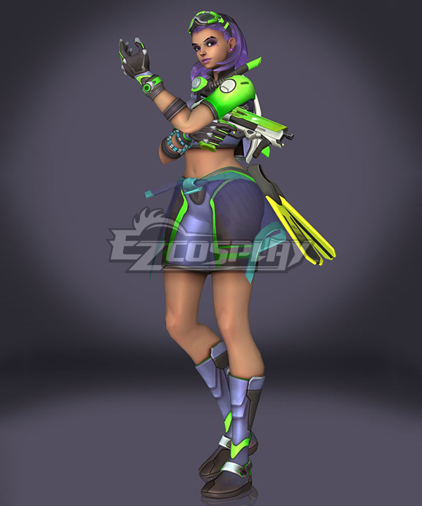 

Overwatch OW Sombra Summer Skin Cosplay Costume