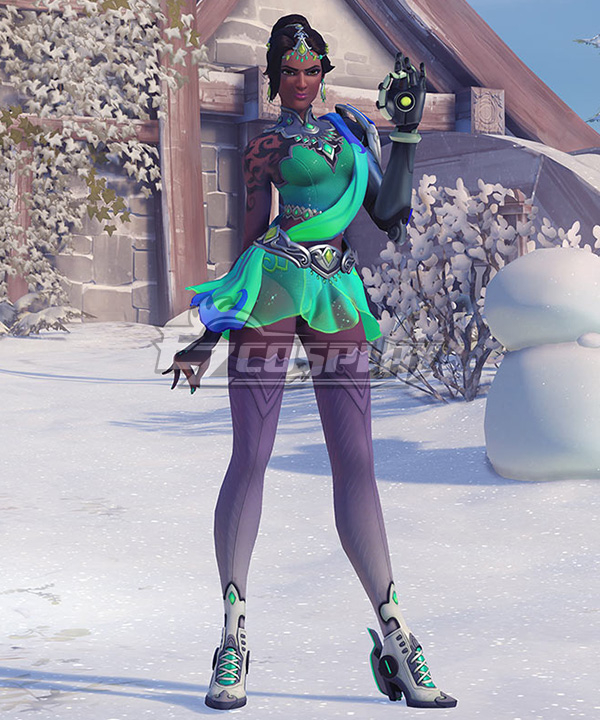 

Overwatch OW Symmetra Figure Skater Cosplay Costume - White Stockings