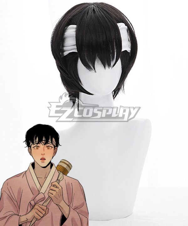 Painter of the Night Na-Kyum BAEK Black Cosplay Wig - Only Wig