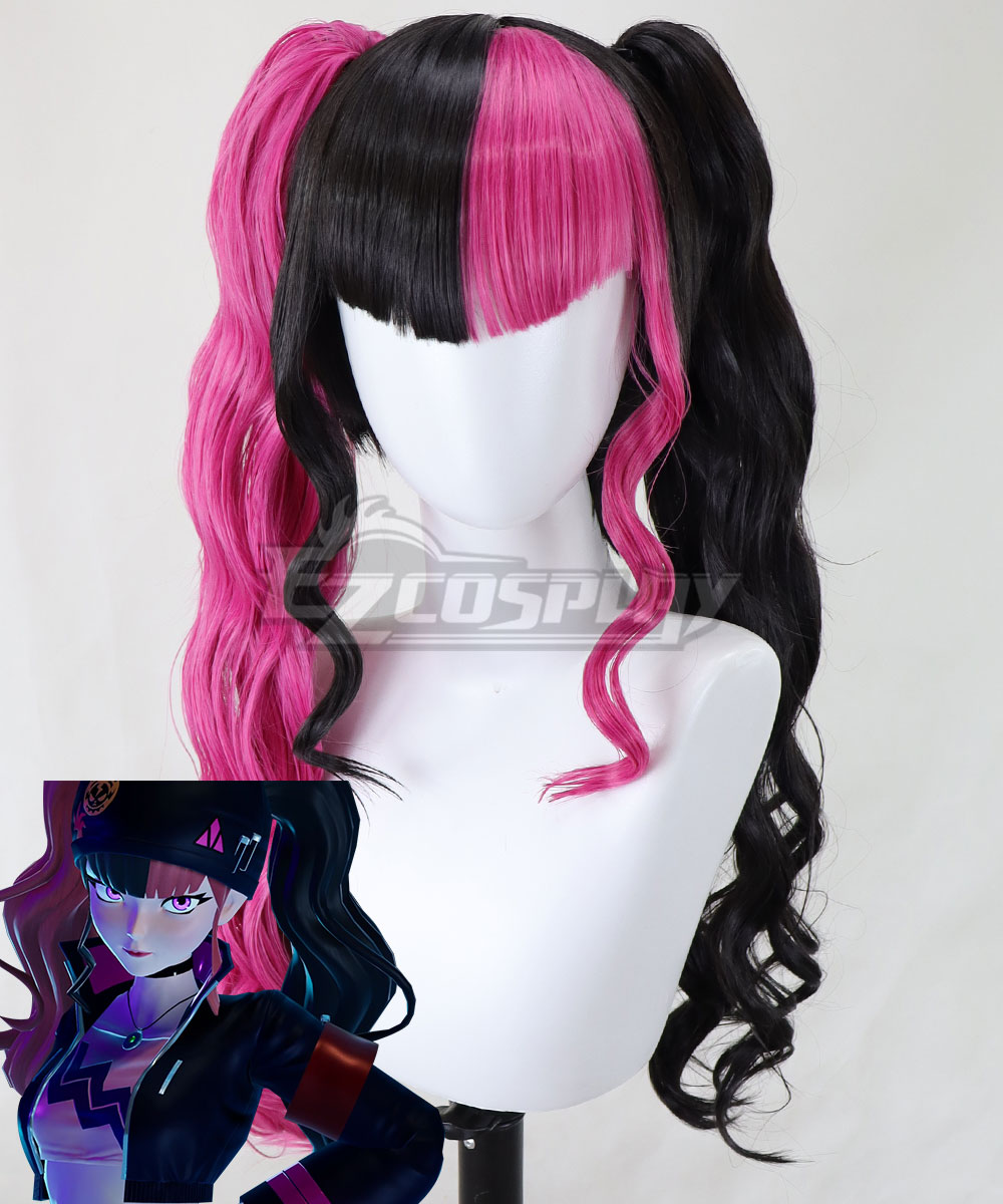 Palworld Female Trainer Red Black Cosplay Wig