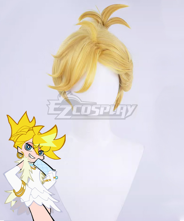 Panty And Stocking With Garterbelt Anarchy Panty Gold Cosplay Wig