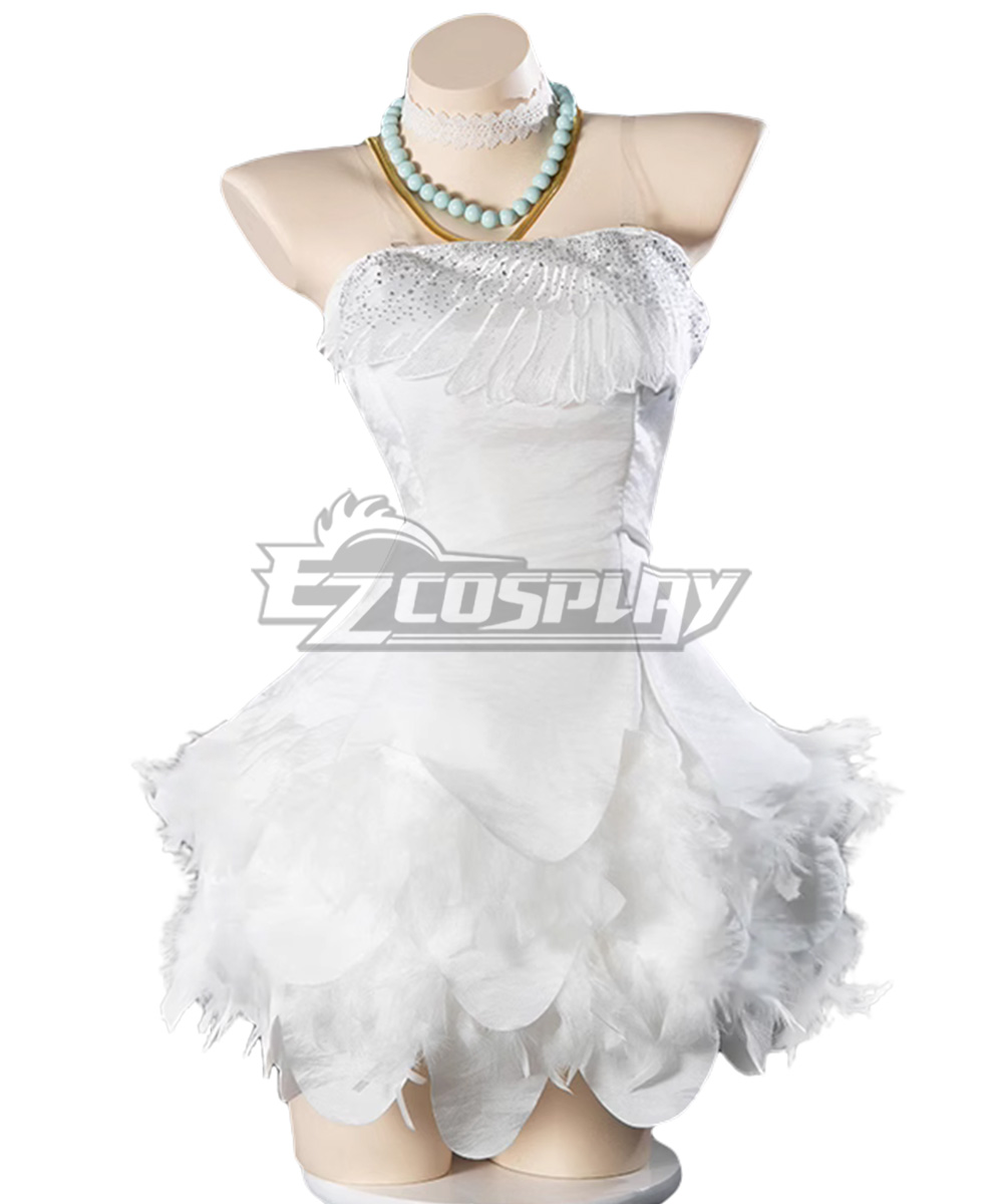 Panty And Stocking With Garterbelt Anarchy Panty Whtie Dress Cosplay Costume