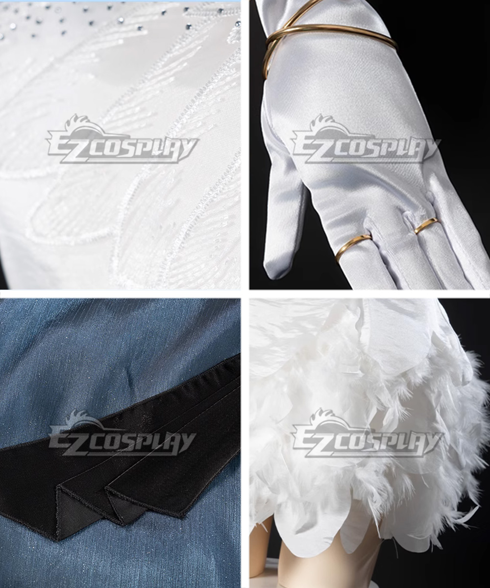 Panty And Stocking With Garterbelt Anarchy Panty Whtie Dress Cosplay Costume