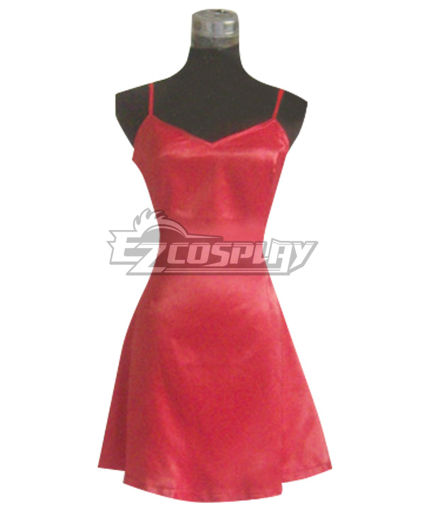 Panty And Stocking With Garterbelt Panty Red Dress Cosplay Costume