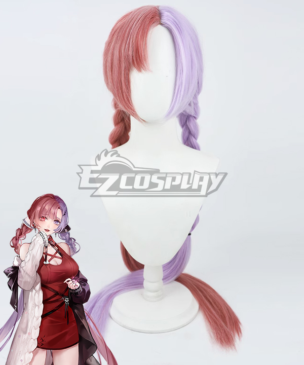 Path to Nowhere Luvia Red White Cosplay Wig