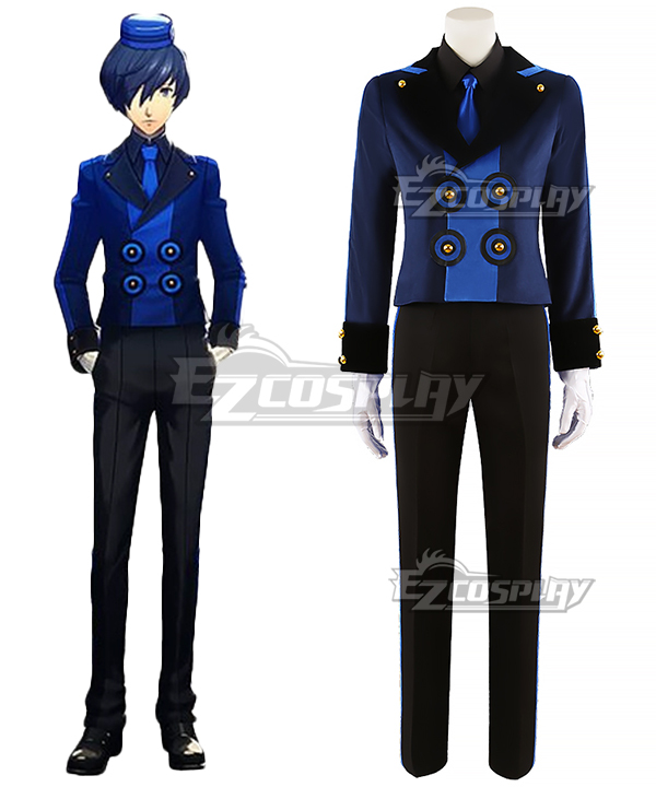 Persona 3 Reload DLC P3R Male Protagonist Makoto Yuki Blue Cosplay Costume