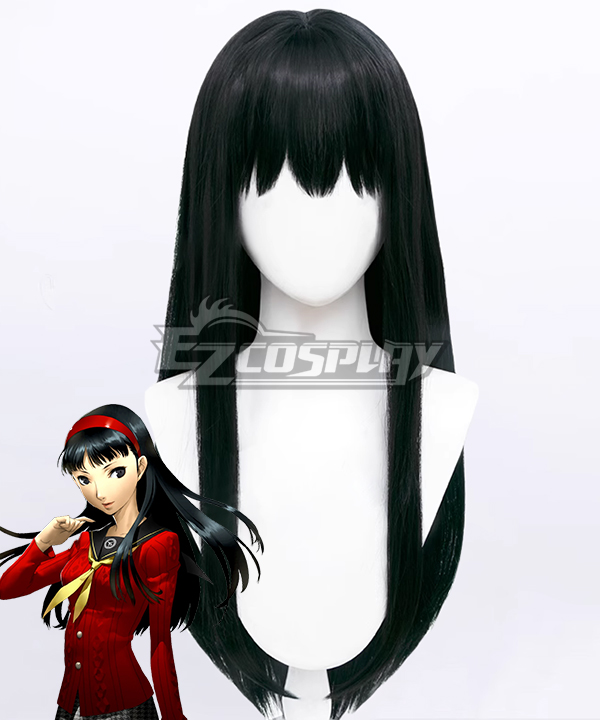 Persona 4 Golden Yukiko Amagi Black Cosplay Wig