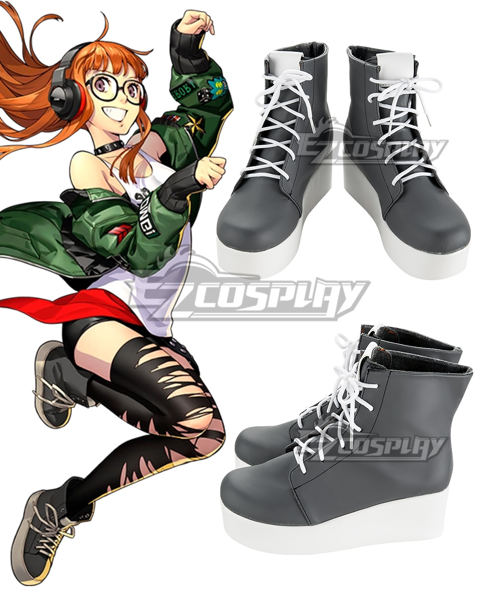 Persona 5: Dancing Star Night Futaba SakuraBlack Cosplay Shoes