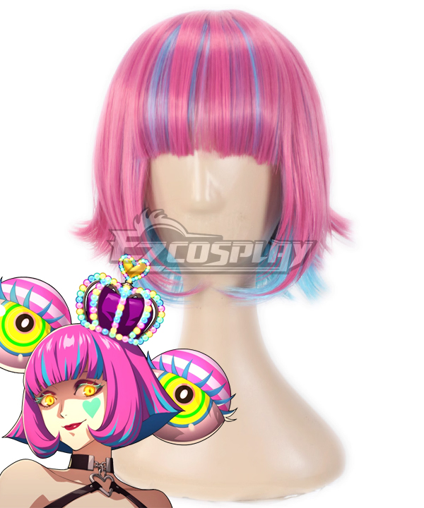 Persona 5 Scramble: The Phantom Strikers Alice Hiiragi King Pink Cosplay Wig