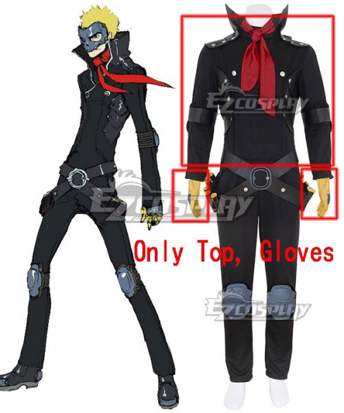 

Persona 5 Skull Ryuji Sakamoto Cosplay Costume - Only Top, Gloves