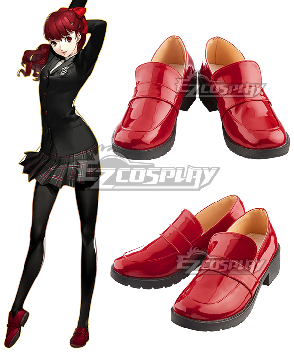 Persona 5 the Royal Kasumi Yoshizawa Red Cosplay Shoes