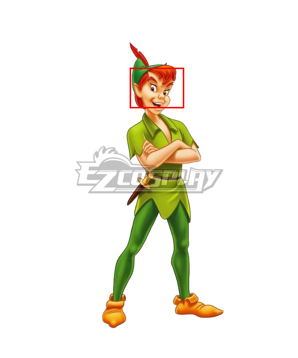 Peter Pan Adult Men  Green Carnival Party Orange Cosplay Wig