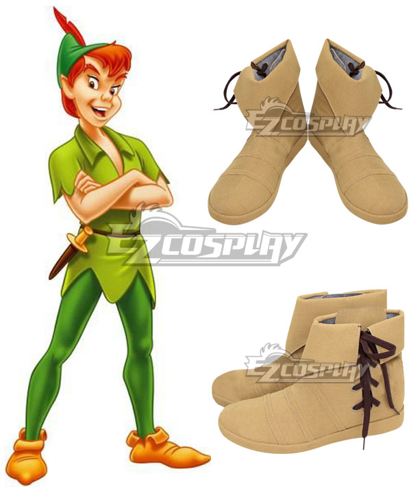 Peter Pan: The Who Wouldn't Grow Up Peter Pan Orange Cosplay Shoes