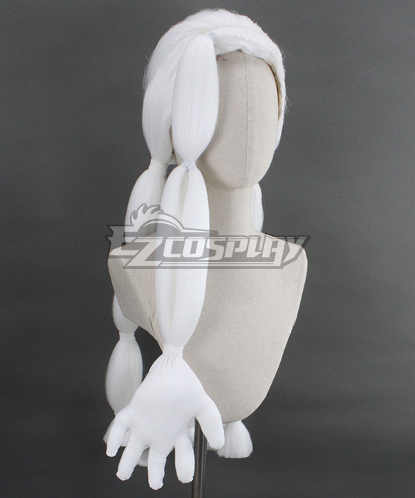 PM PM Scarlet and Violet Ryme Montenevera gym ghost White Cosplay Wig
