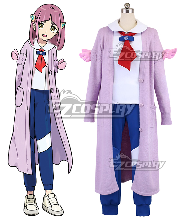 PM PM Scarlet and Violet The Hidden Treasure of Area Zero Lacey Pink Coat Cosplay Costume