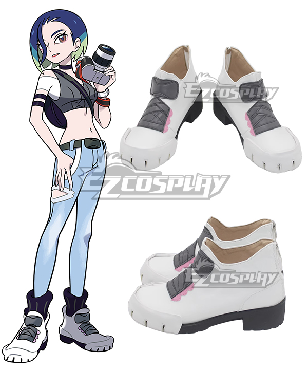 PM PM Scarlet and Violet The Hidden Treasure of Area Zero Perrin White Cosplay Shoes