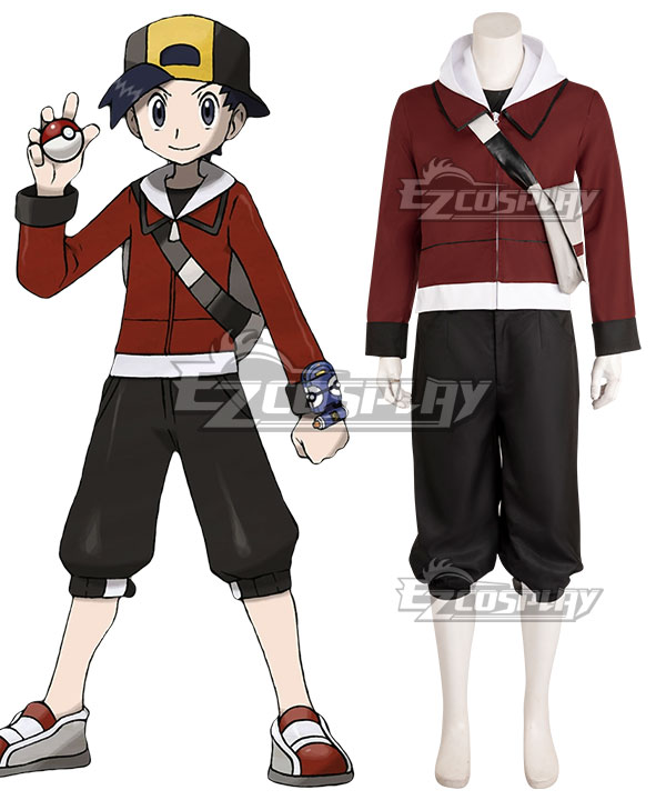 Pokémon Crystal HeartGold SoulSilver Pokemon Pocket Monster Ethan Gold Cosplay Costume