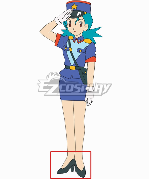 Pokémon Officer Jenny Black Cosplay Shoes