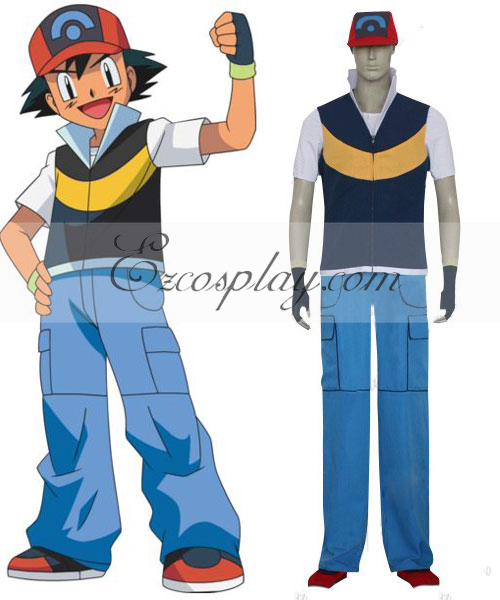 X and Y Ash Ketchum Cosplay Costume For Sale