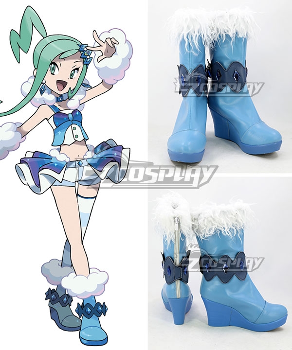 PM PM Lisia Blue Cosplay Shoes